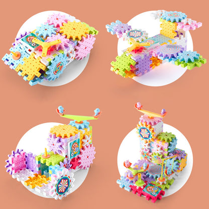 Children's Assembled Electric Gear Building Blocks