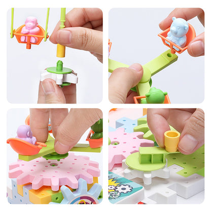 Children's Assembled Electric Gear Building Blocks